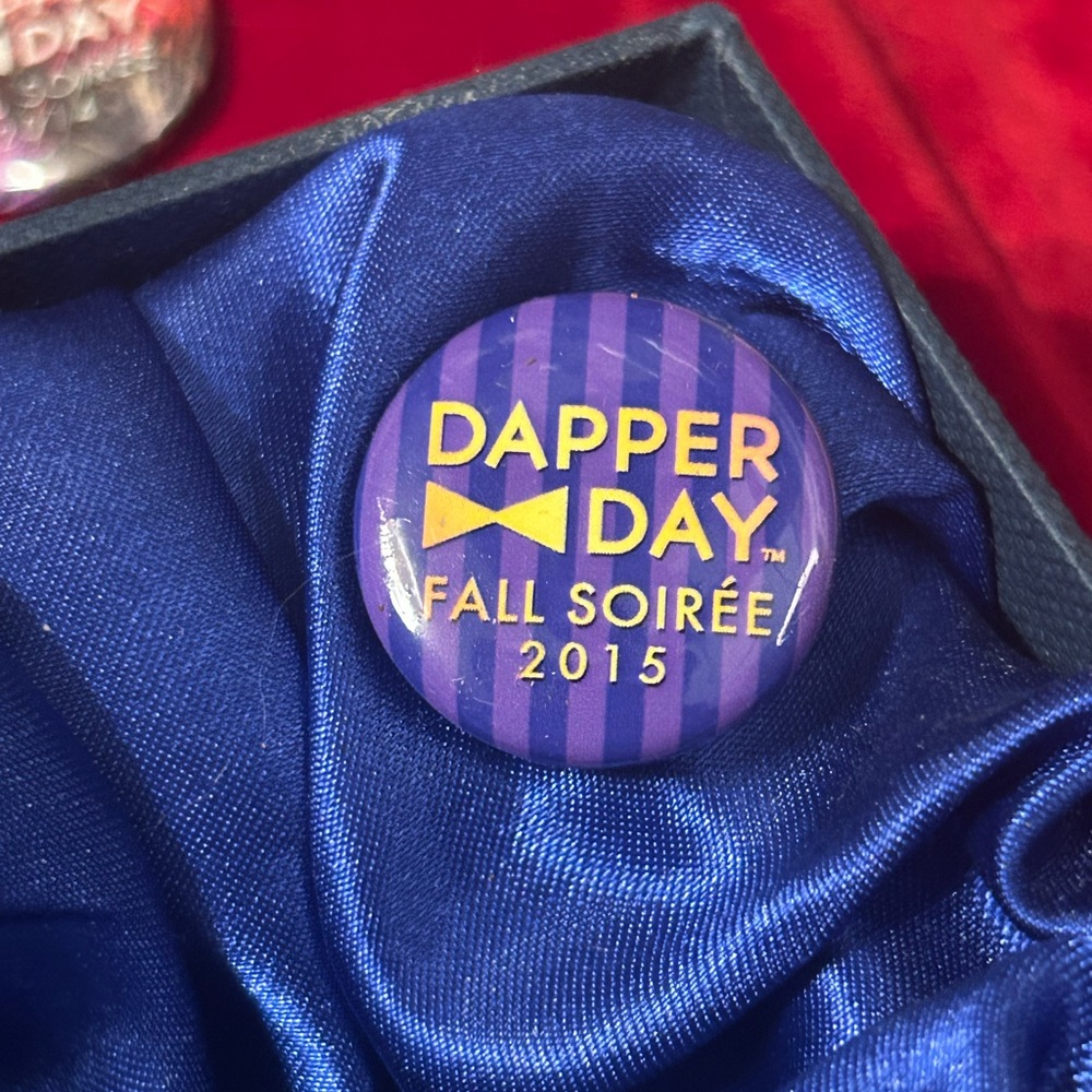 Vintage Dapper Day Fall Soirée 2015 Button